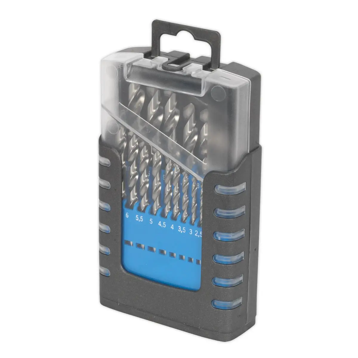 Sealey HSS Split Point Fully Ground Drill Bit Set 19pc Metric - Image 2