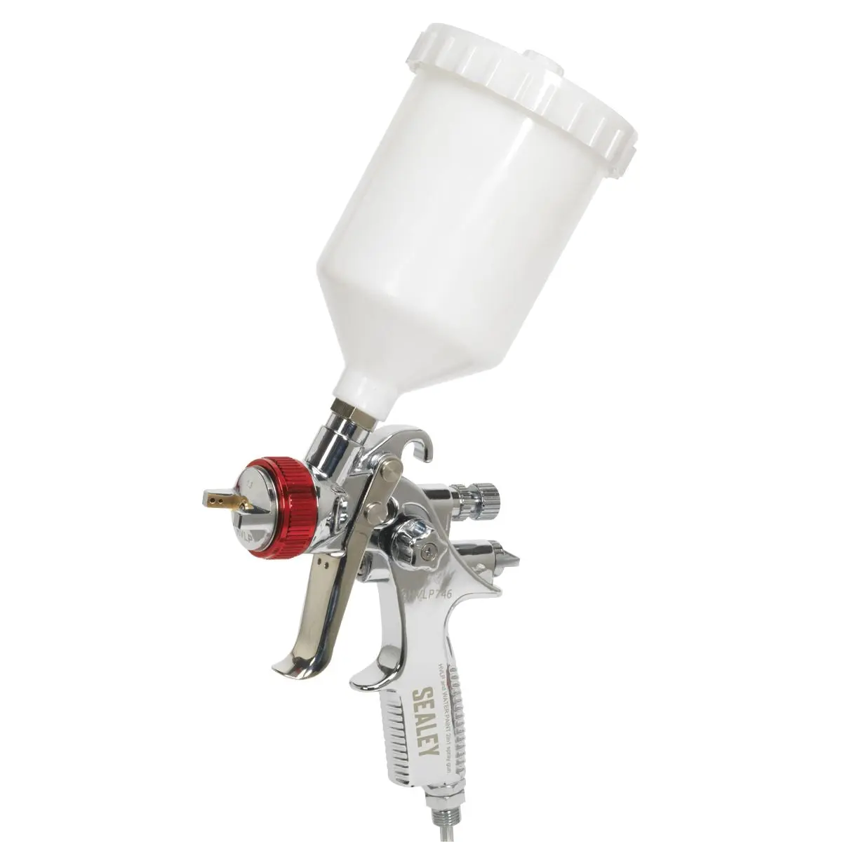 Sealey HVLP Gravity Feed Top Coat/Touch-Up Spray Gun Set - Image 8