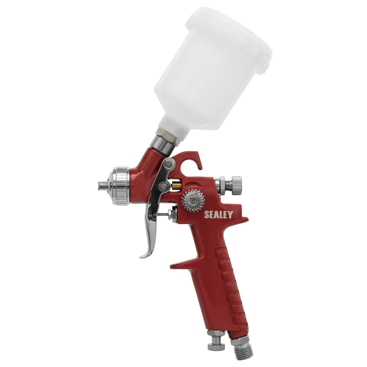 Sealey HVLP Gravity Feed Touch-Up Spray Gun - 0.8mm Set-Up - Image 2