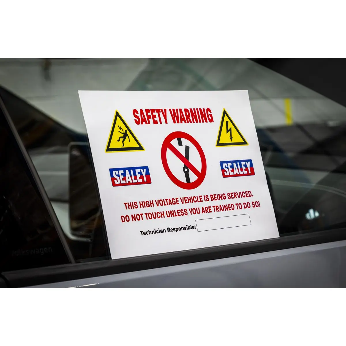 Sealey Hybrid/Electric Vehicle Warning Sign - Image 4