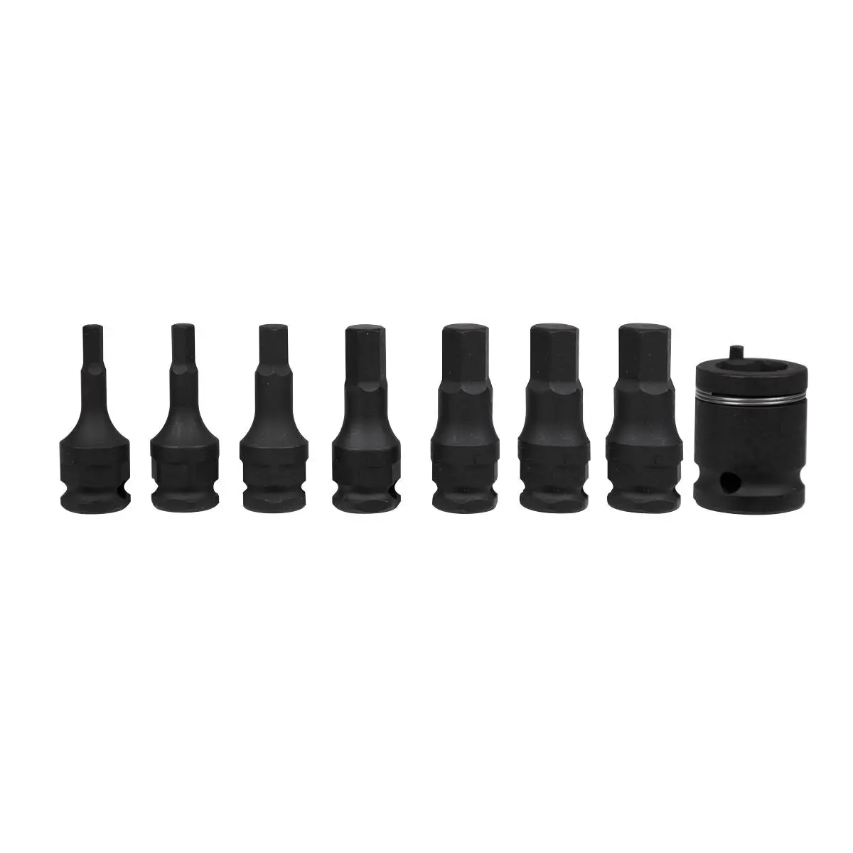 Sealey Impact Hex Socket Bit Set 8 Piece 3/8" Drive 5-17mm in EVA Storage Tray - Image 2
