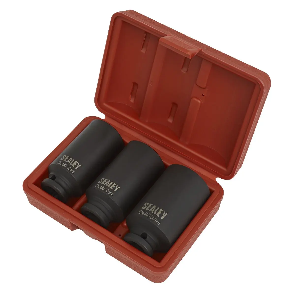 Sealey Impact Hub Nut Socket Set 3pc 12-Point 1/2"Sq Drive - Image 3