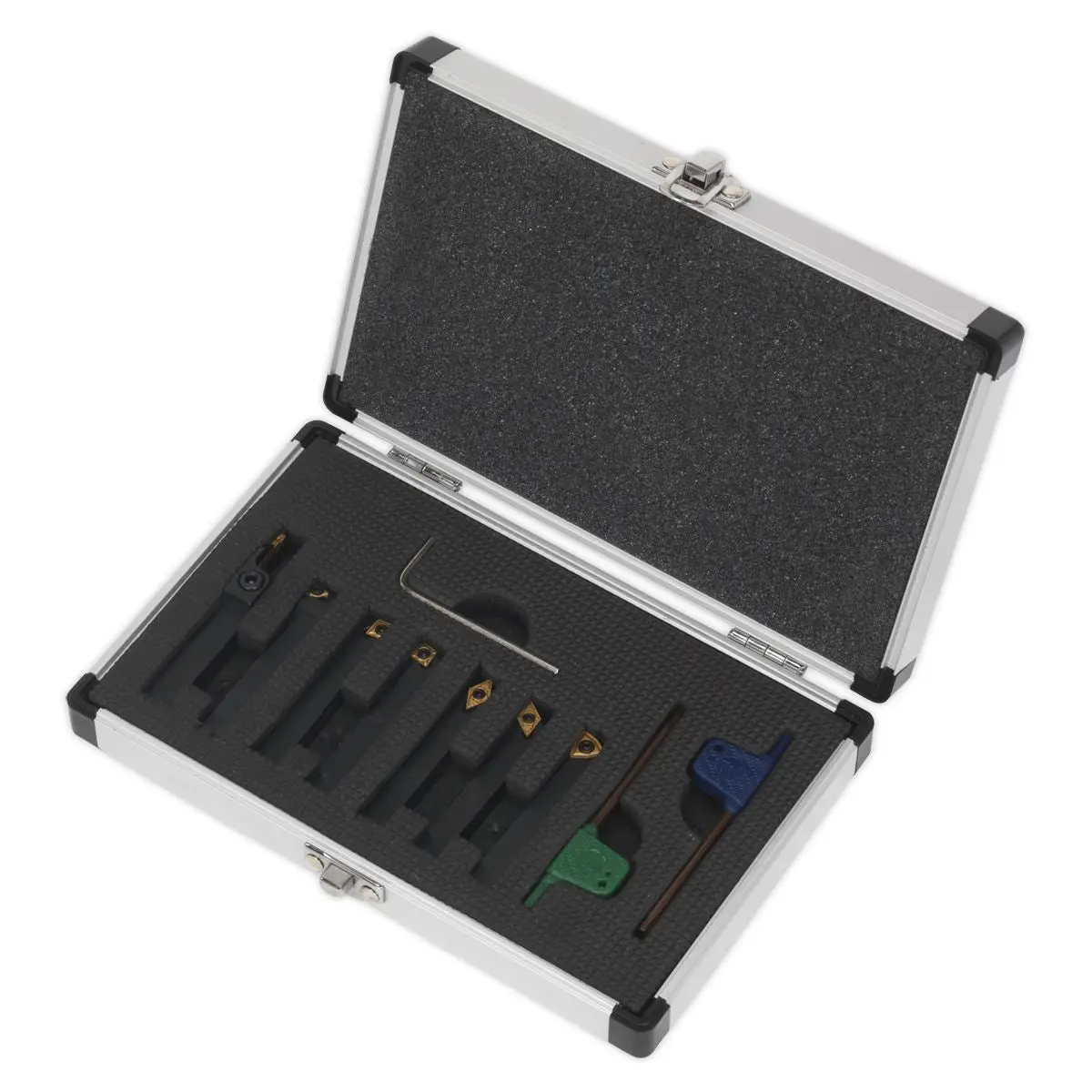 Sealey Indexable 10mm Lathe Turning Tool Set 7pc - Image 3
