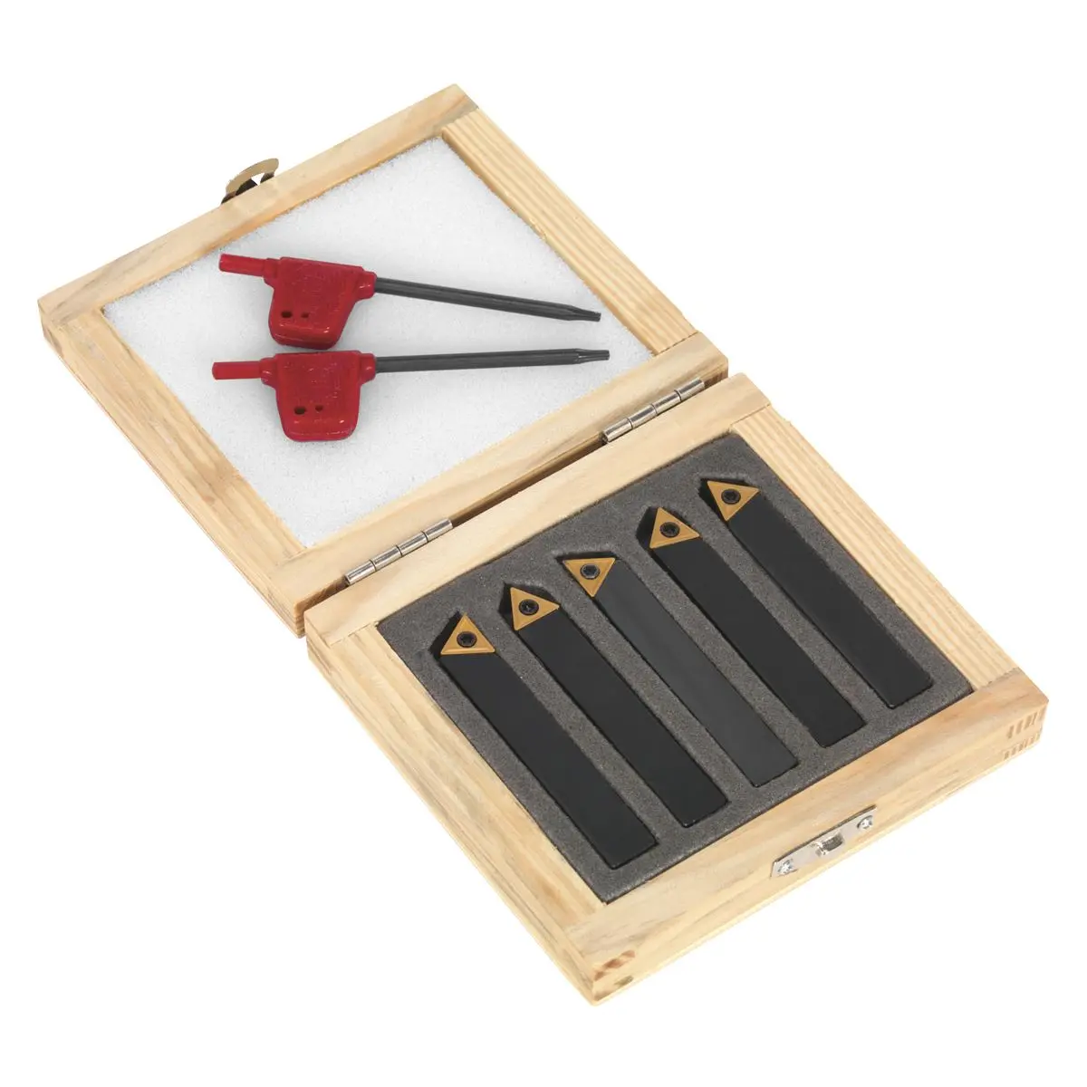 Sealey Indexable 8mm Lathe Turning Tool Set 5pc - Image 2