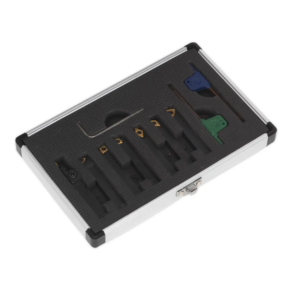 Sealey Indexable 8mm Lathe Turning Tool Set 7pc - Image 2