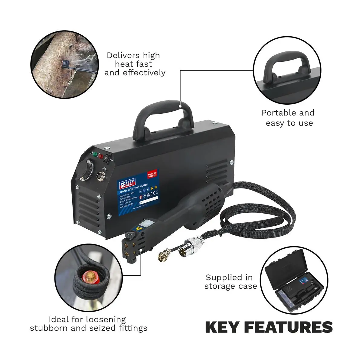 Sealey Induction Heater 2000W - Image 6