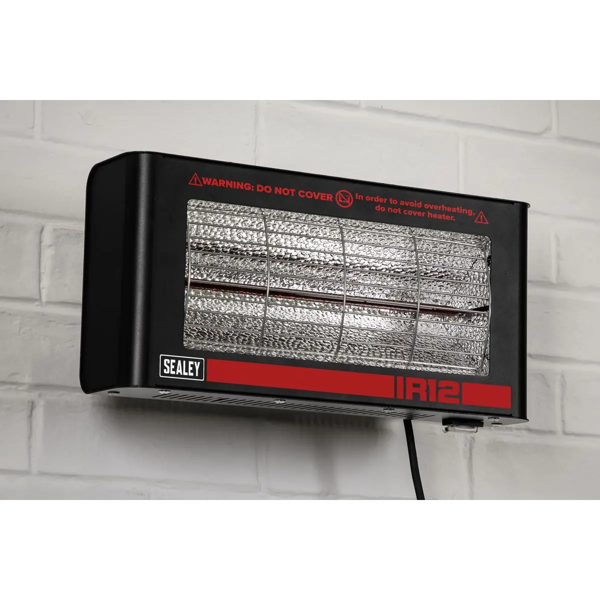Sealey Infrared Quartz Heater - Wall Mounting 1.2W/230V - Image 5