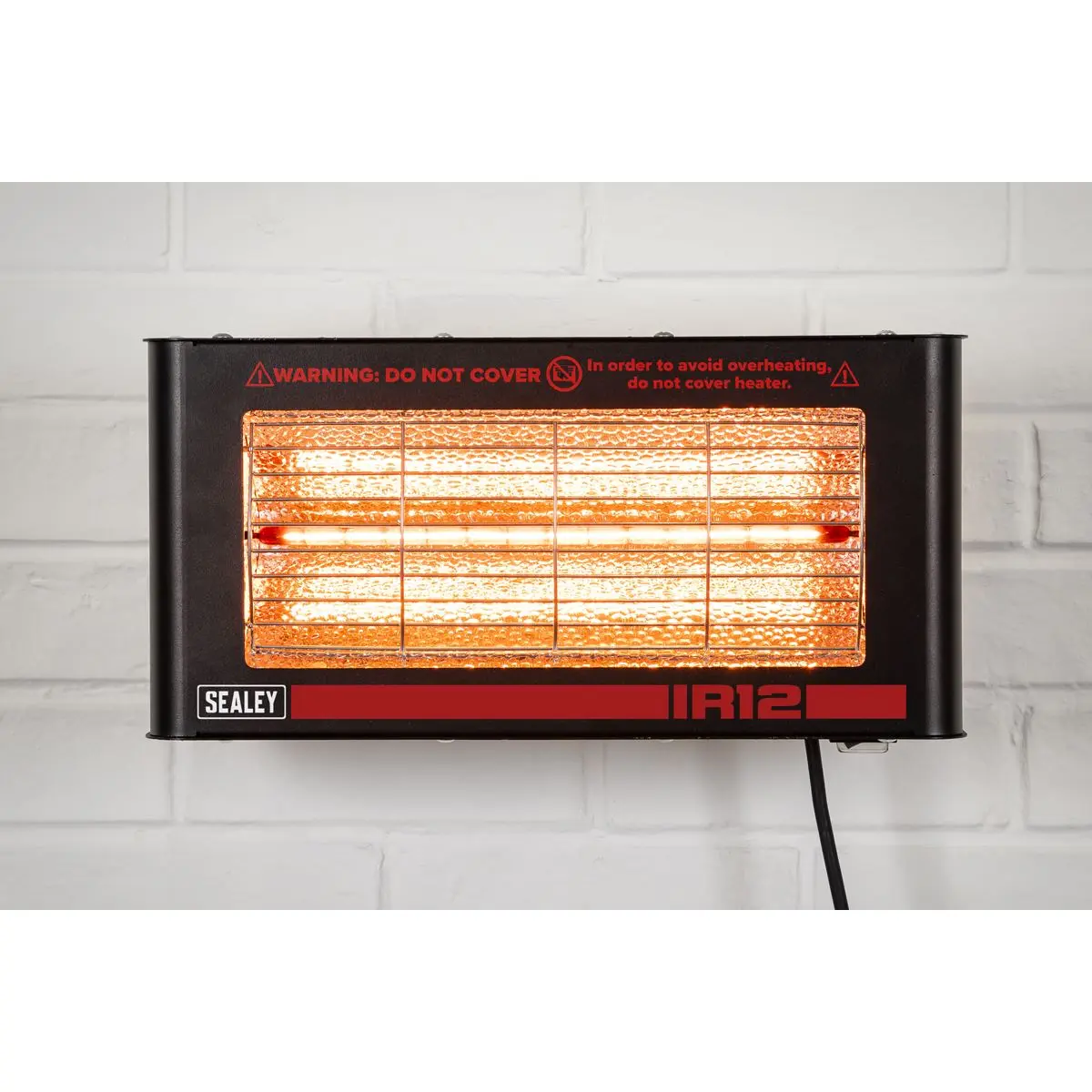 Sealey Infrared Quartz Heater - Wall Mounting 1.2W/230V - Image 7