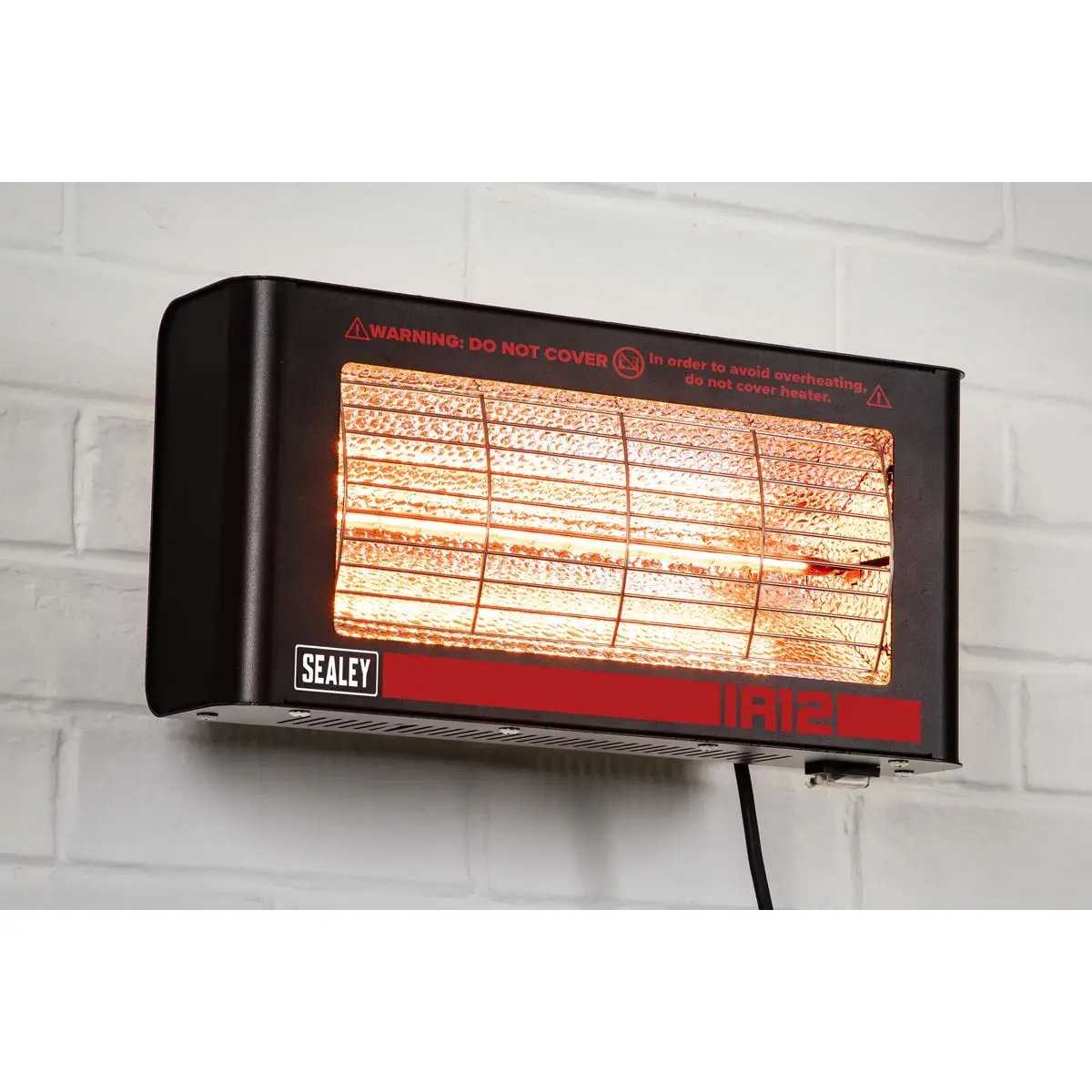 Sealey Infrared Quartz Heater - Wall Mounting 1.2W/230V - Image 8