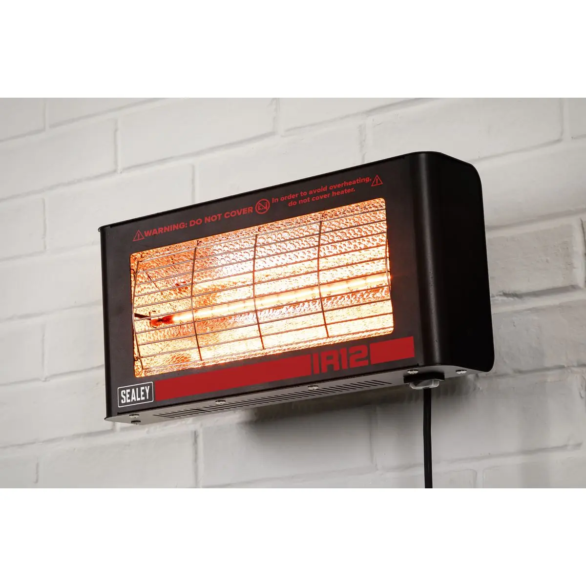 Sealey Infrared Quartz Heater - Wall Mounting 1.2W/230V - Image 9