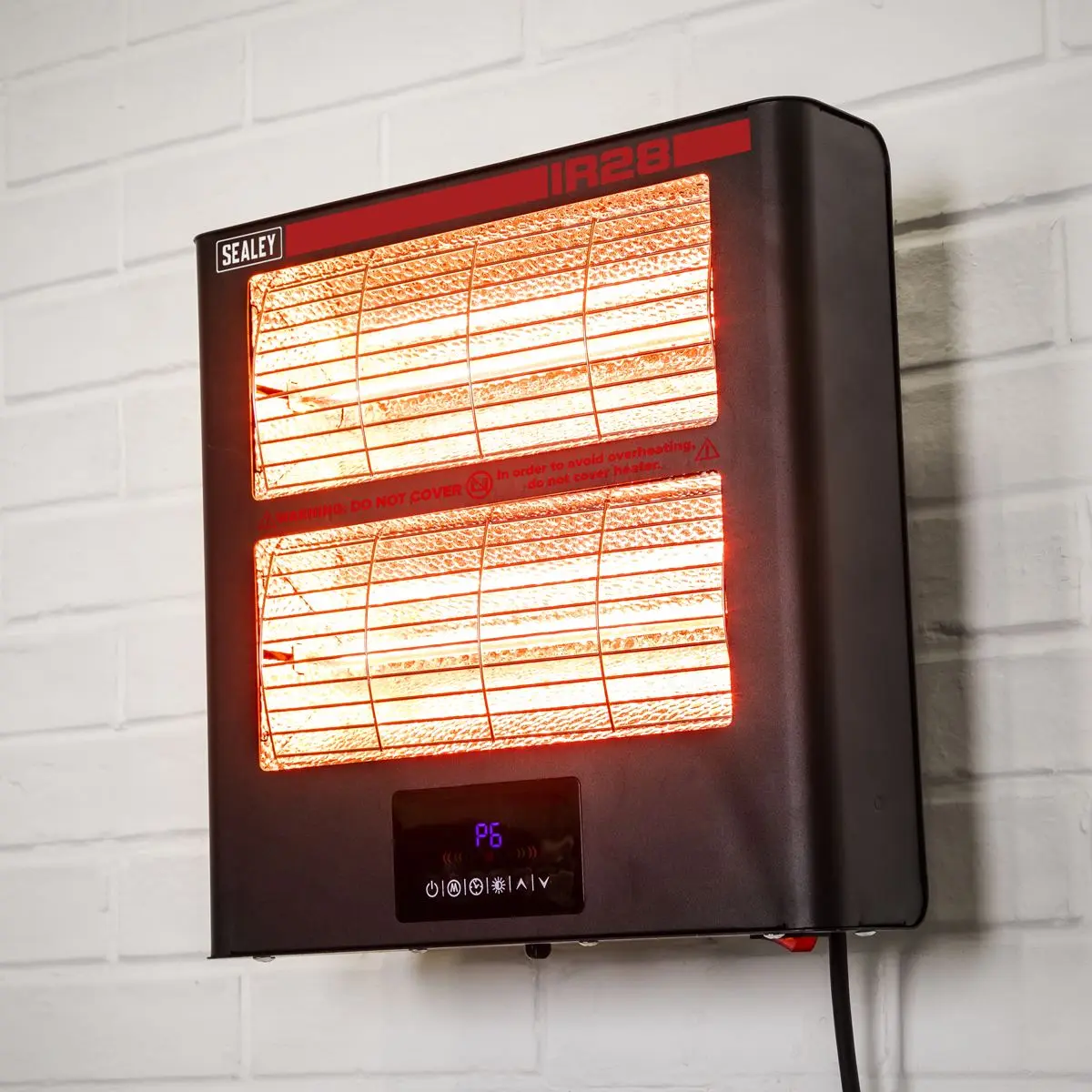 Sealey Infrared Quartz Heater - Wall Mounting 2.8kW/230V - Image 8