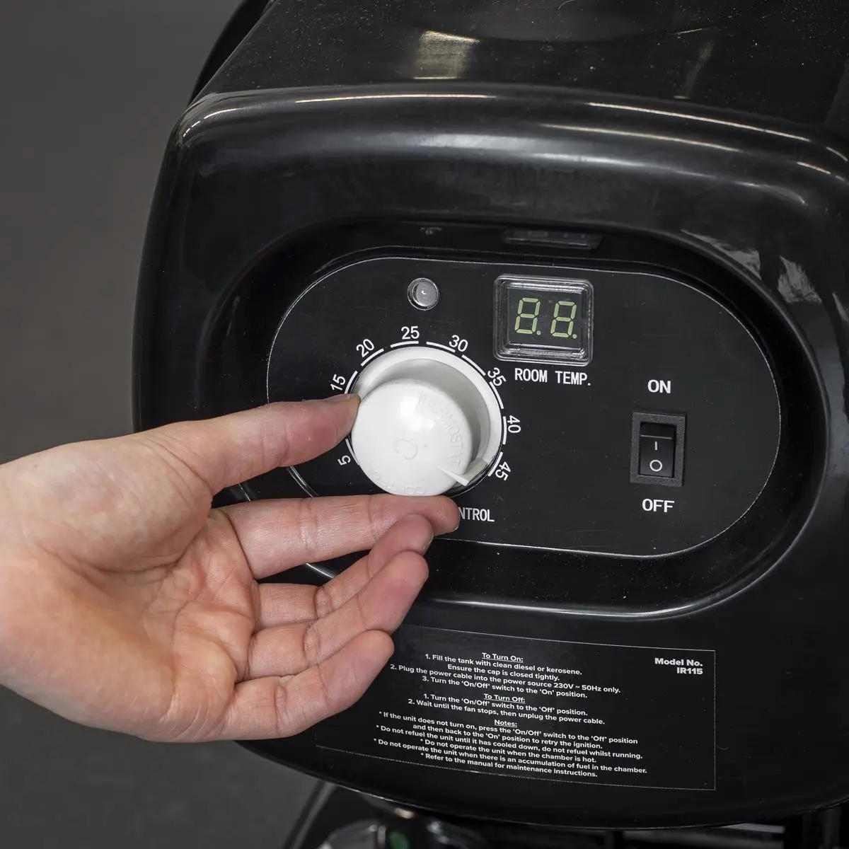 Sealey Infrared Space Warmer® Kerosene/Diesel Heater 51,000Btu/hr - Image 8