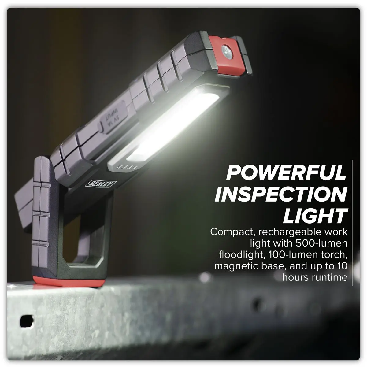 Sealey Inspection Light 5W COB & 1W SMD LED - Wireless Rechargeable - Image 11