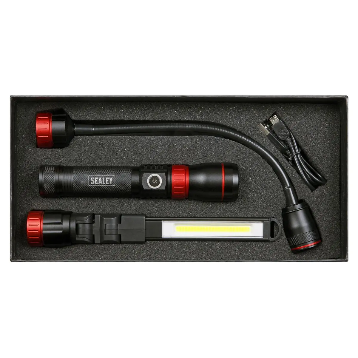 Sealey Interchangeable 3-In-1 COB LED Inspection Light Rechargeable - Image 4