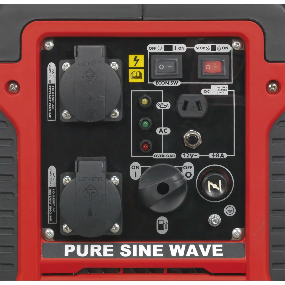 Sealey Inverter Generator 2000W 230V 4-Stroke Engine - Image 7