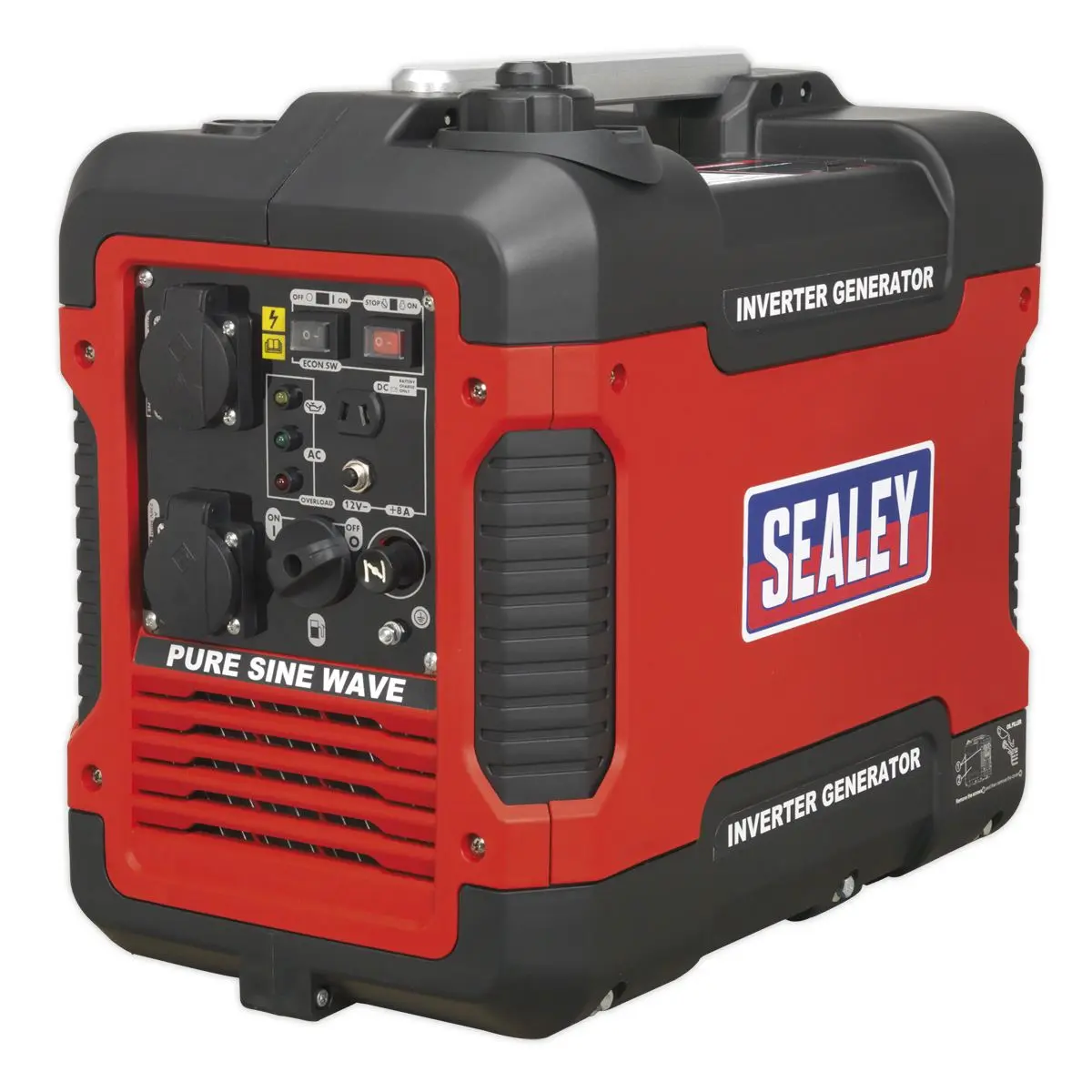 Sealey Inverter Generator 2000W 230V 4-Stroke Engine - Image 9