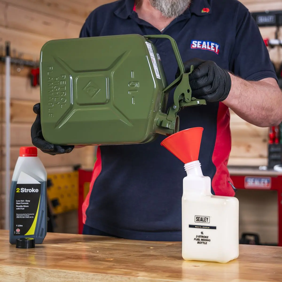 Sealey Jerry Can 5L - Green - Image 9