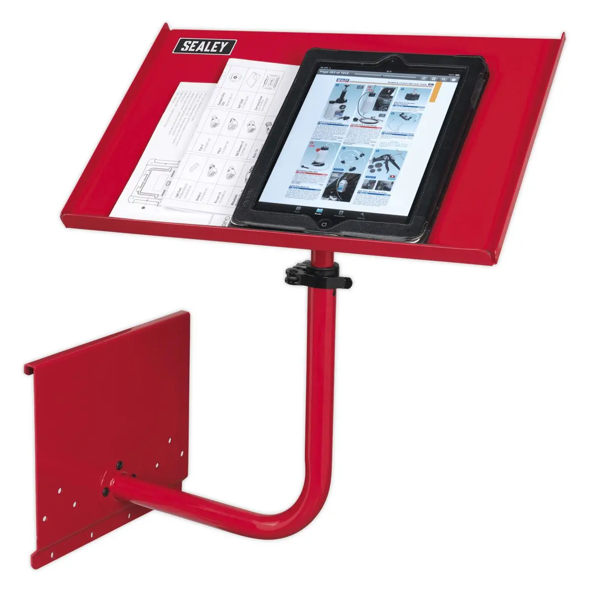 Sealey Laptop & Tablet Stand 440mm - Red - Image 2