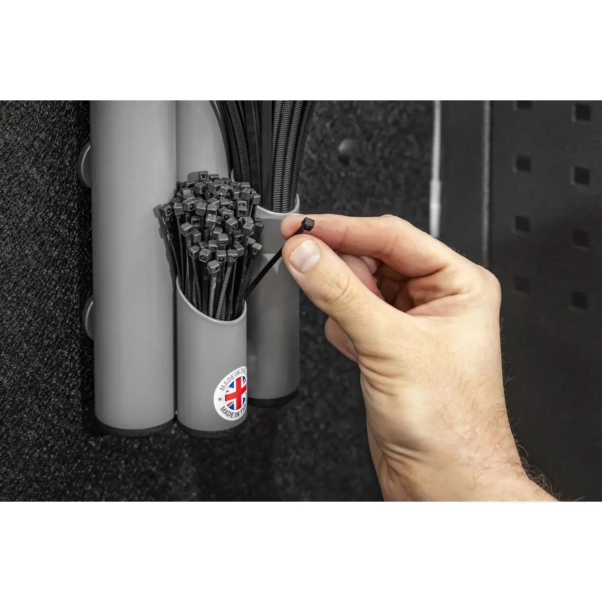Sealey Large Magnetic Cable Tie Holder - Grey - Image 9