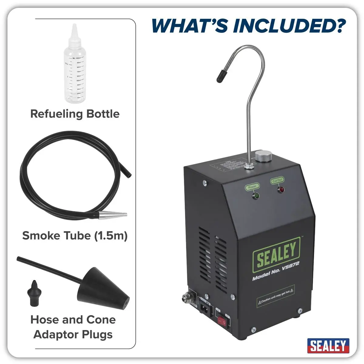 Sealey Leak Detector Smoke Diagnostic Tool - Image 6
