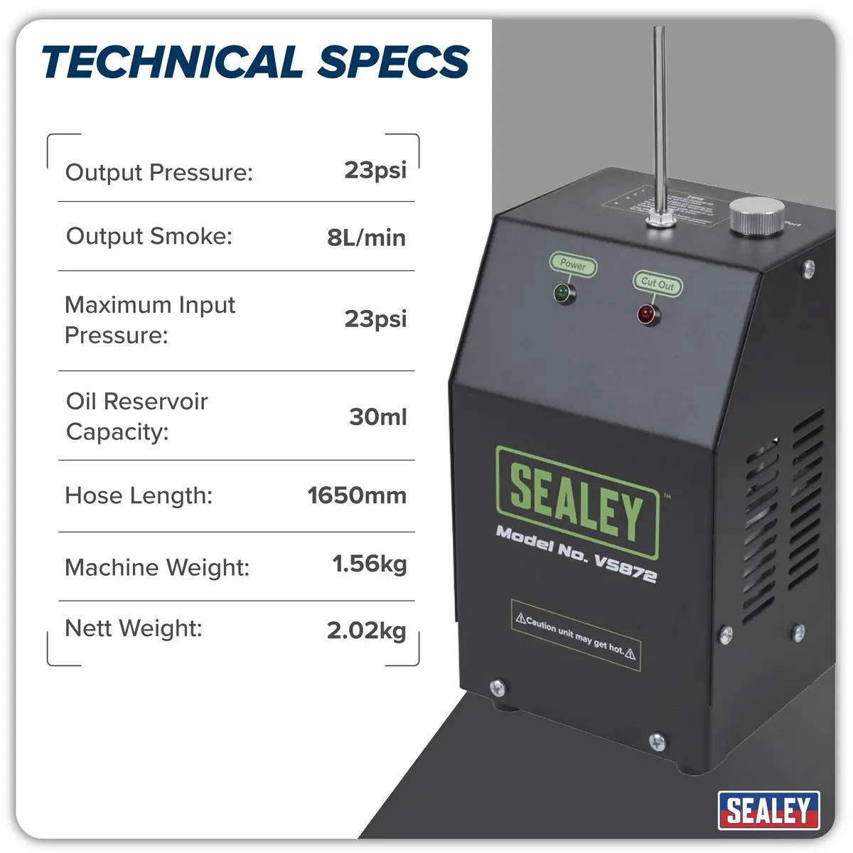 Sealey Leak Detector Smoke Diagnostic Tool - Image 7