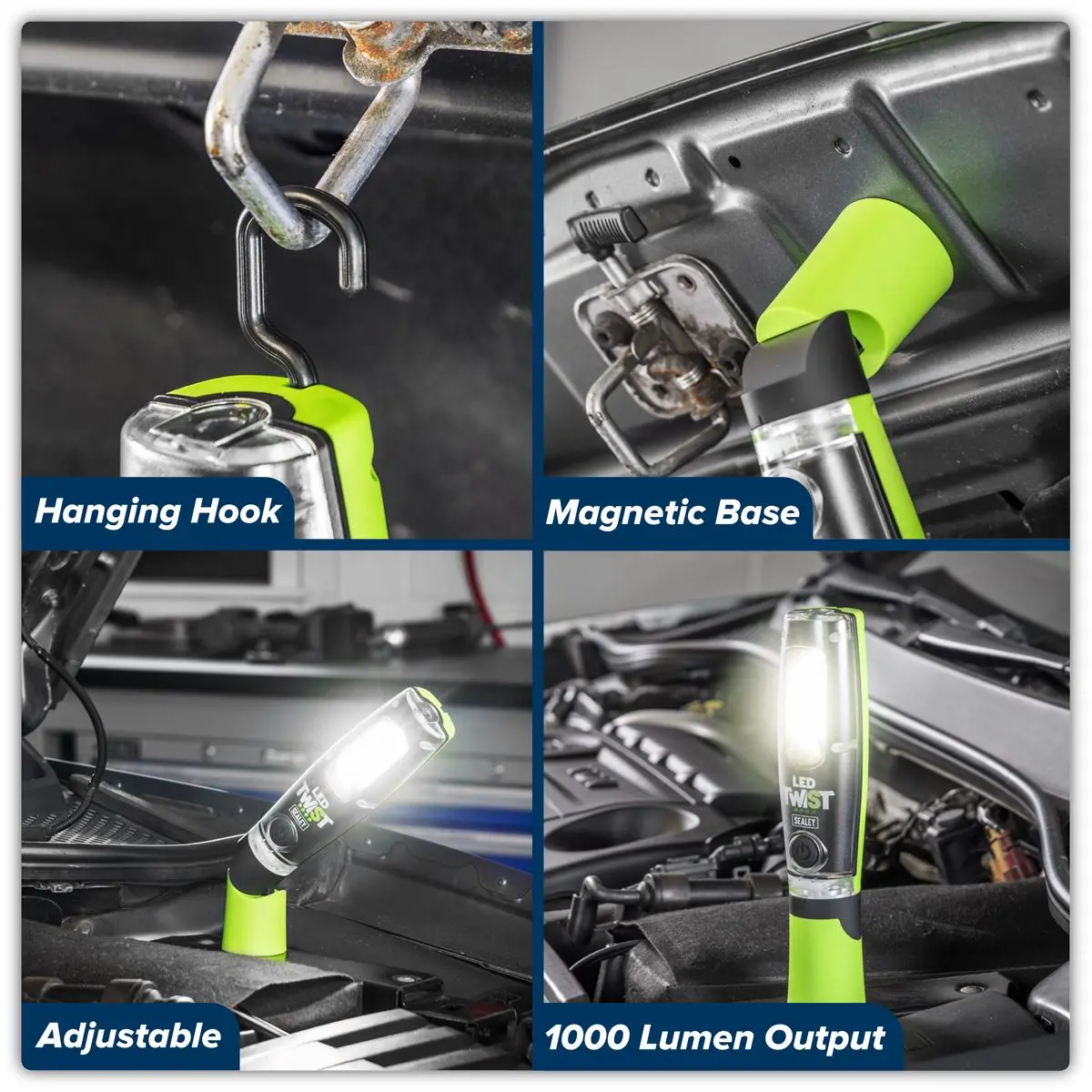 Sealey LED Twist® Rechargeable Inspection Light 8W COB & 1W SMD - Image 14