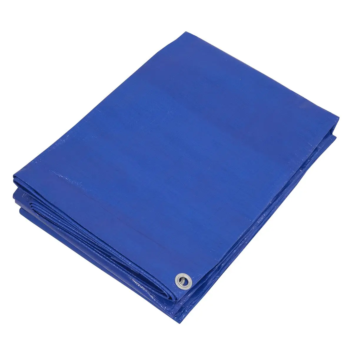 Sealey Lightweight PE Tarpaulin 5.49 x 7.32m - Blue - Image 2