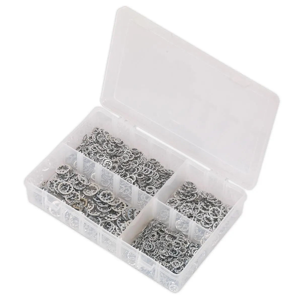 Sealey Lock Washer Assortment 1000pc Serrated Internal M5-M10 Metric - Image 3
