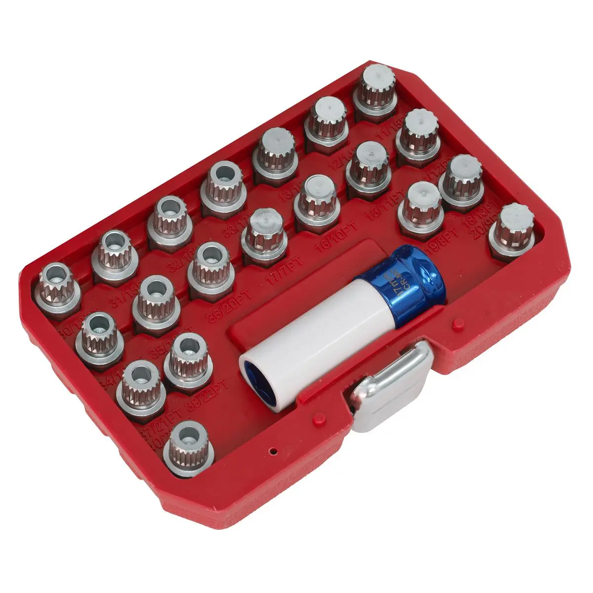 Sealey Locking Wheel Nut Key Set 21pc - BMW & Mini - Image 6