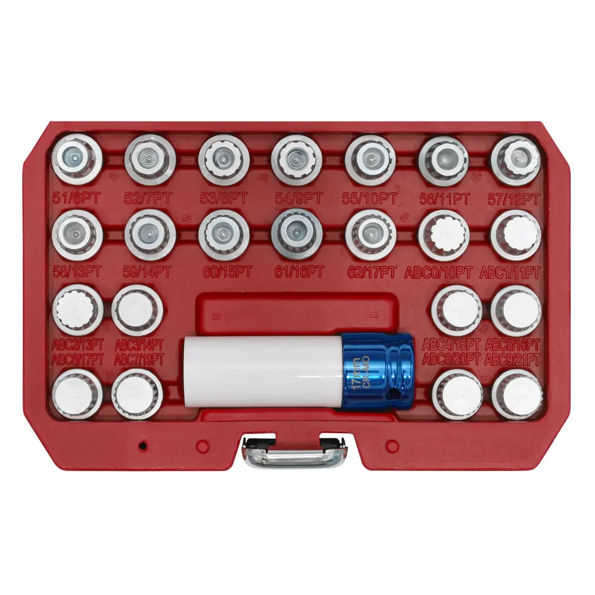 Sealey Locking Wheel Nut Key Set 23pc - VAG - Image 3