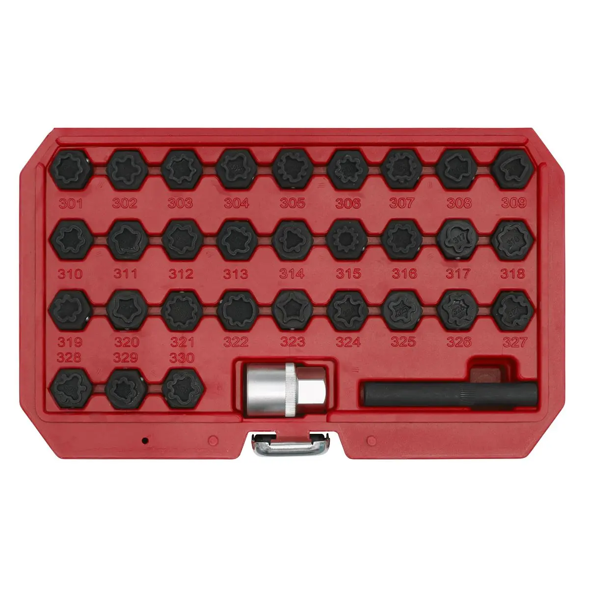 Sealey Locking Wheel Nut Key Set 32pc - Mercedes - Image 2