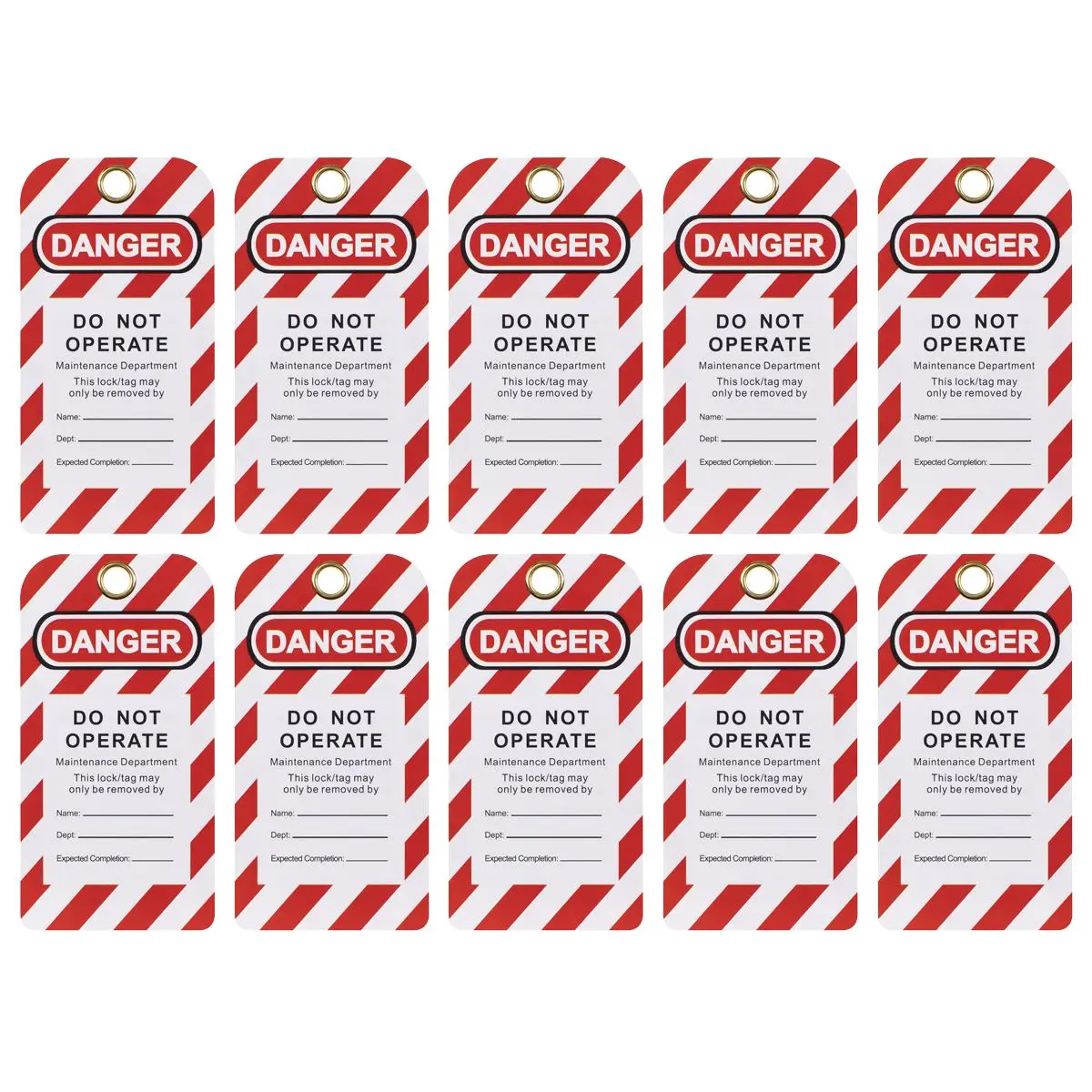 Sealey Lockout Safety Tag 10pc