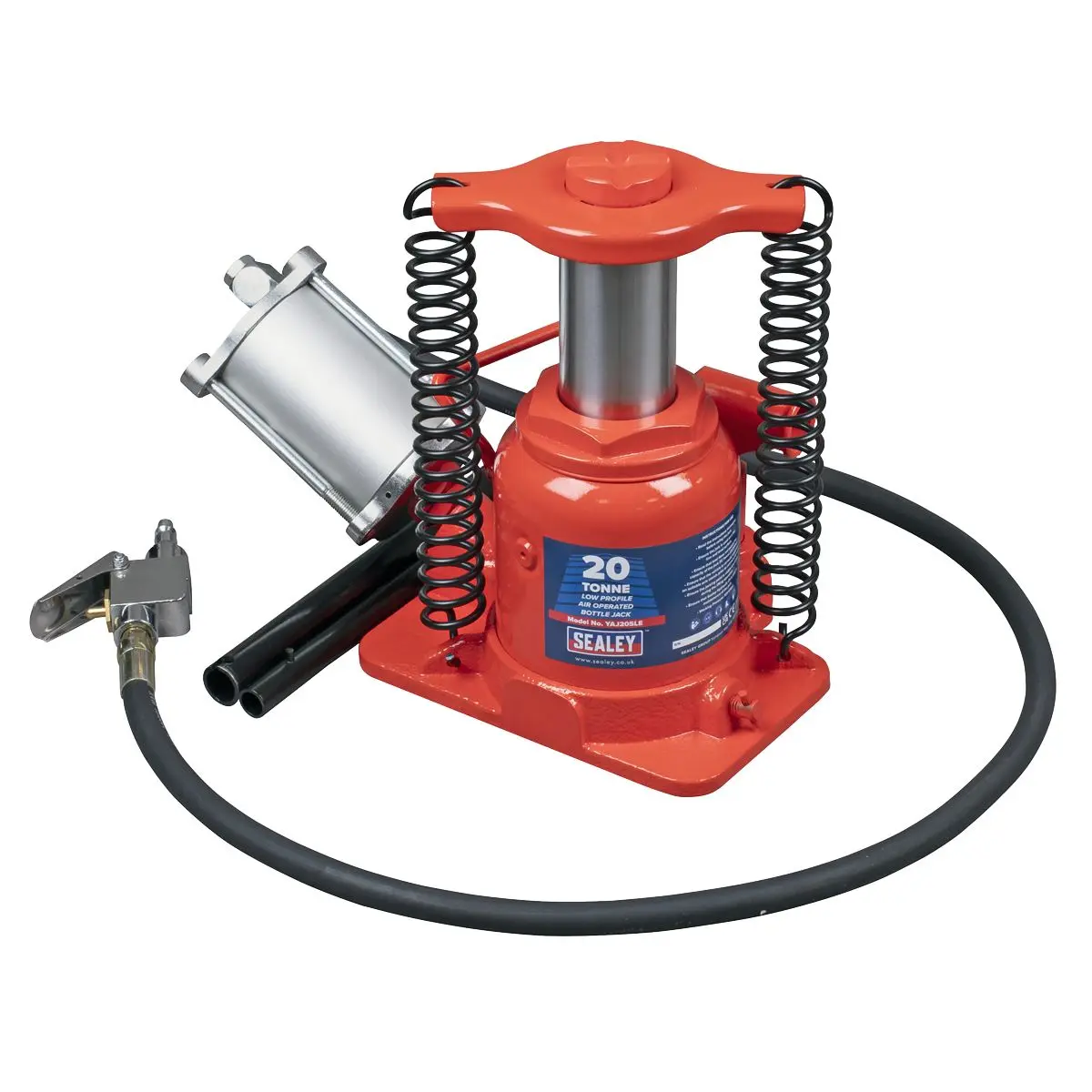 Sealey Low Profile Air Operated Hydraulic Bottle Jack 20 Tonne - Image 4