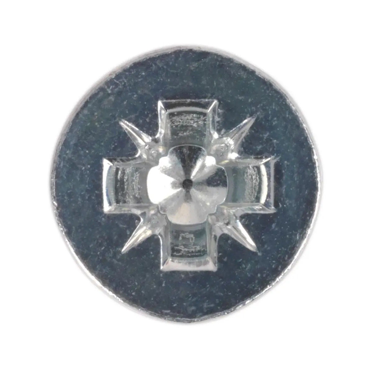 Sealey Machine Screw M8 x 25mm Countersunk Pozi Zinc Pack of 50 - Image 2