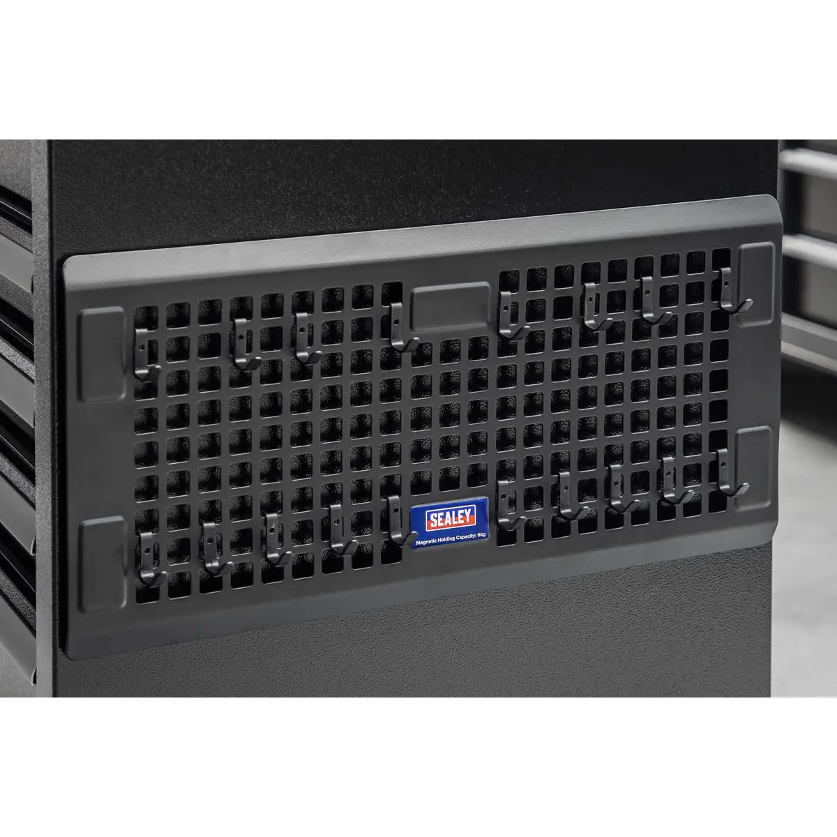 Sealey Magnetic Pegboard - Black - Image 2