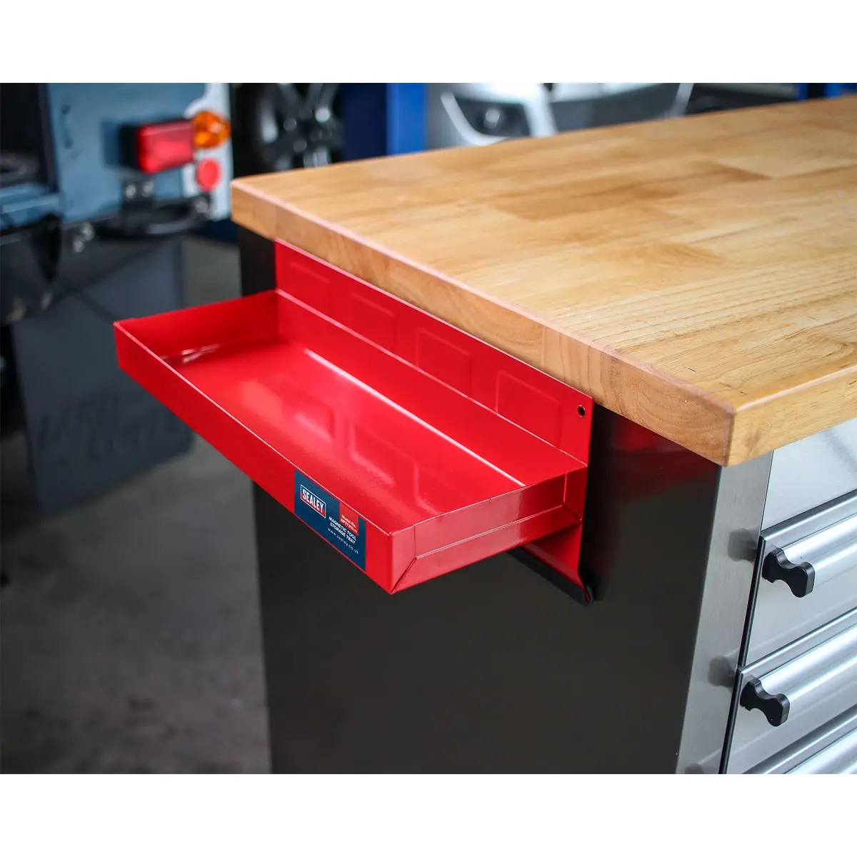 Sealey Magnetic Tool Storage Tray 310 x 115mm - Image 5