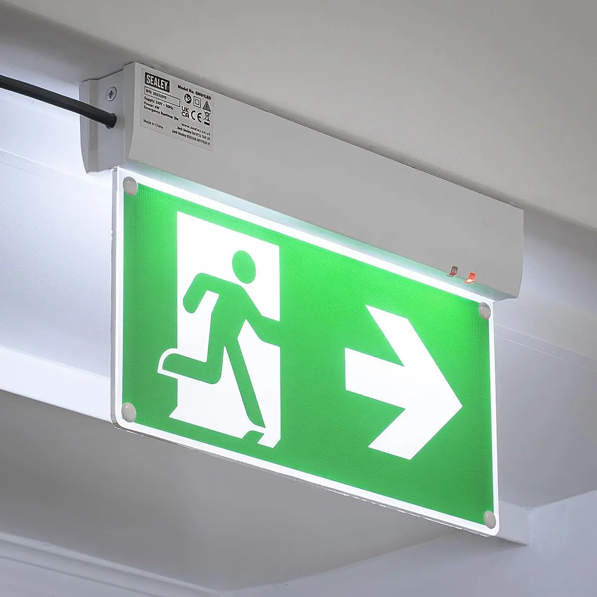 Sealey Maintained Emergency LED Fire Exit Sign - Image 9