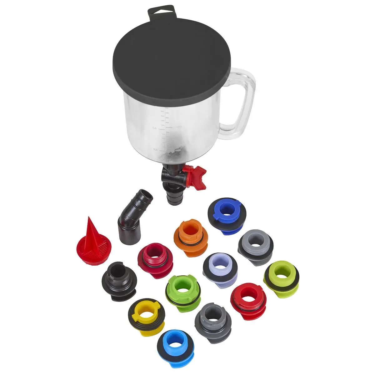 Sealey Master Engine Oil Funnel Filling Kit 15pc - Image 5
