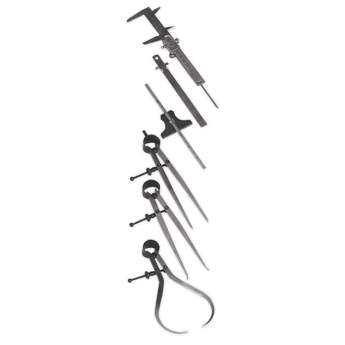 Sealey Professional Measuring Tool Set 6pc - Image 2
