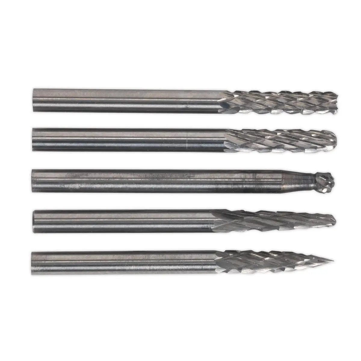 Sealey Micro Carbide Burr Set 5pc - Image 3