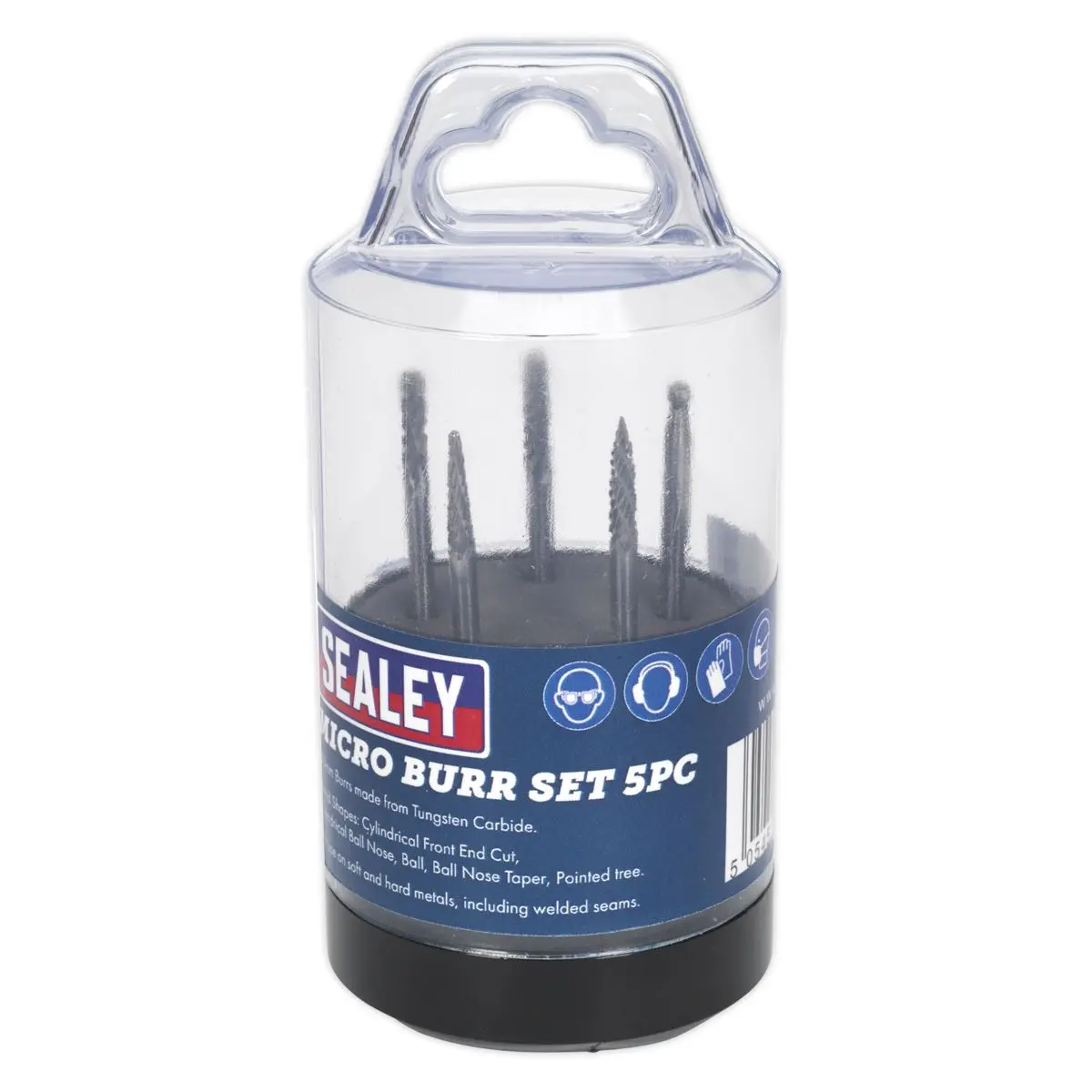 Sealey Micro Carbide Burr Set 5pc - Image 4