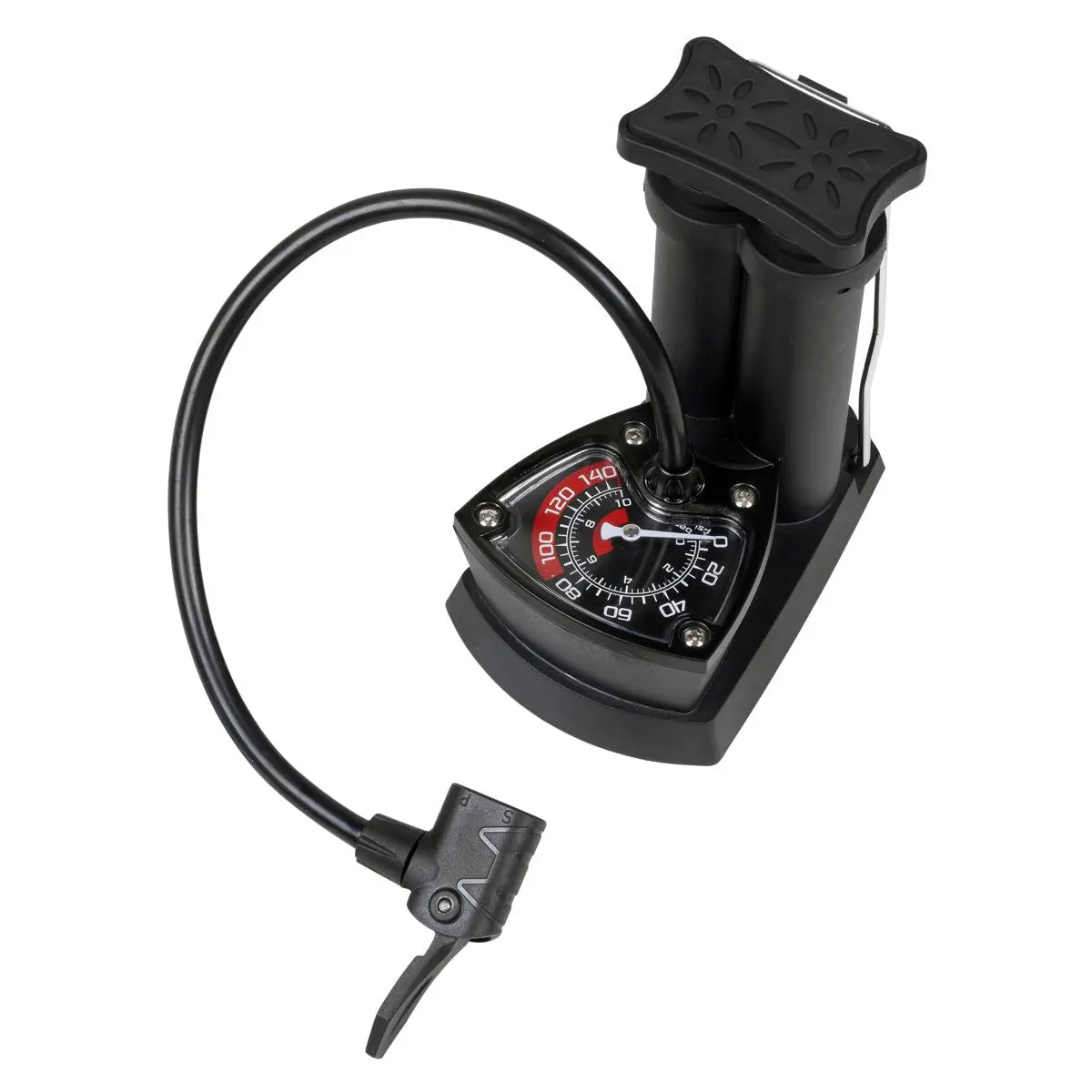 Sealey Mini Twin Barrel Bicycle Foot Pump - Image 7