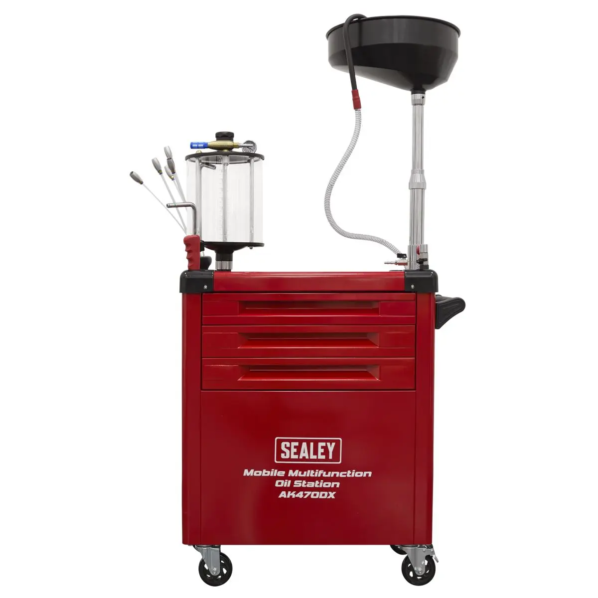 Sealey Mobile Multifunction Oil Station with 61pc Tool Set - Image 7