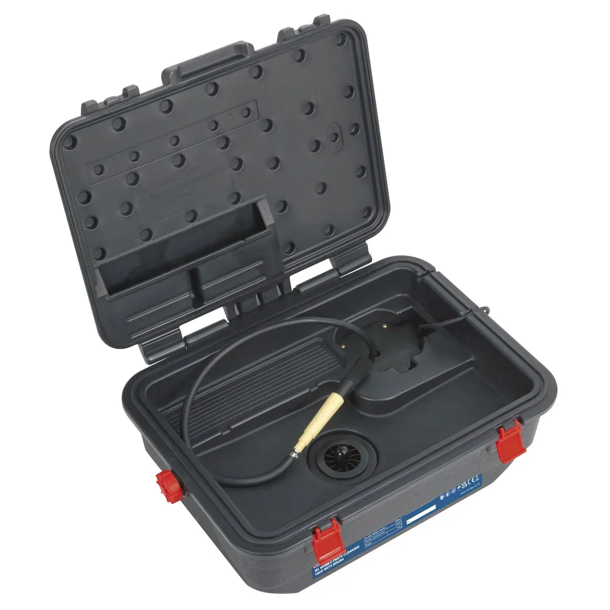 Sealey Mobile Parts Cleaning Tank with Brush - Image 4