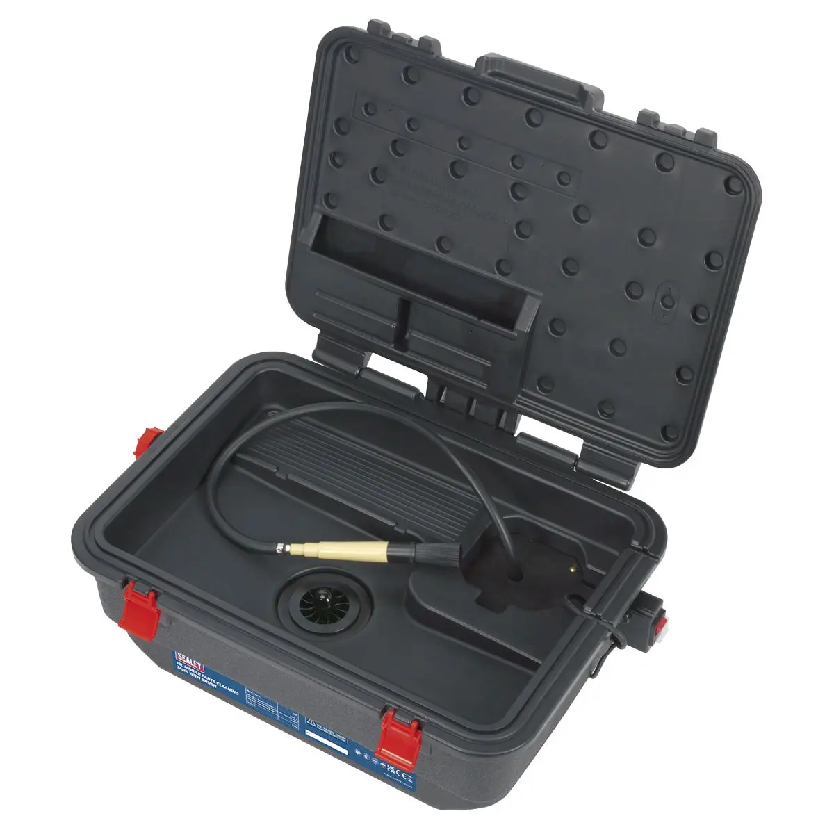 Sealey Mobile Parts Cleaning Tank with Brush - Image 5