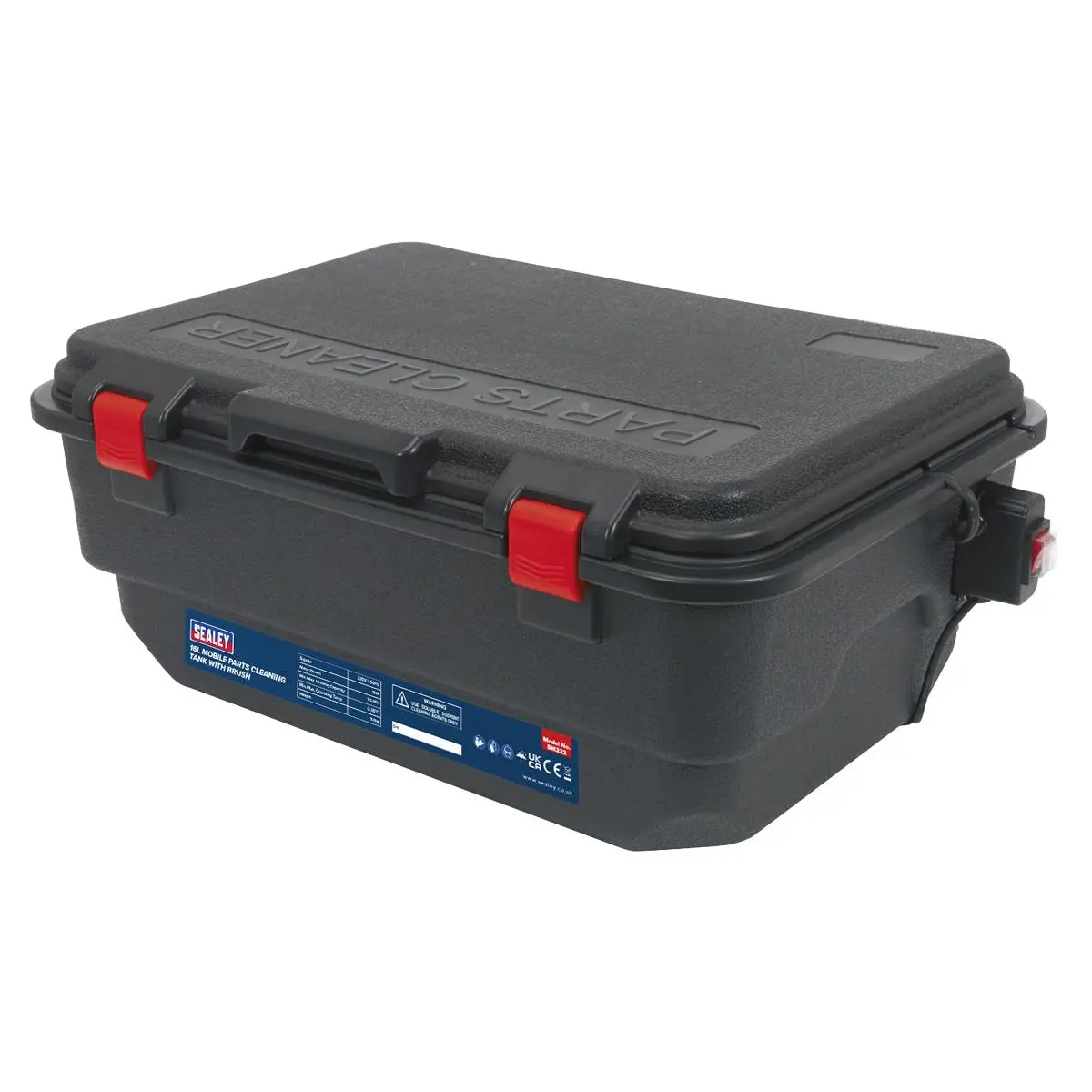 Sealey Mobile Parts Cleaning Tank with Brush - Image 7