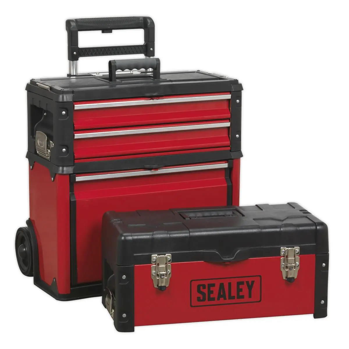 Sealey Mobile Steel/Composite Toolbox - 3 Compartment - Image 11