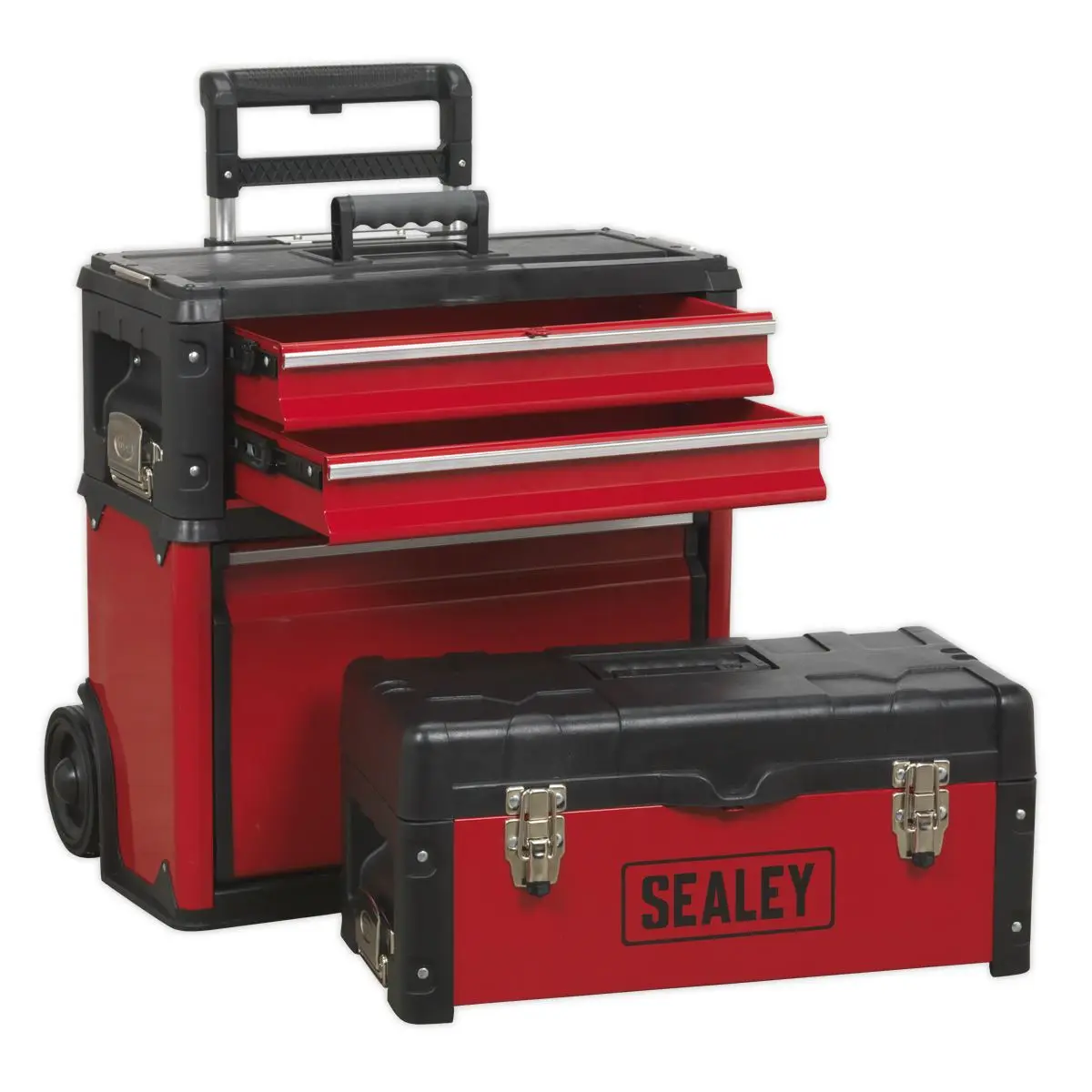Sealey Mobile Steel/Composite Toolbox - 3 Compartment - Image 12