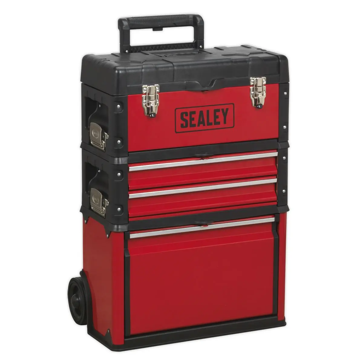 Sealey Mobile Steel/Composite Toolbox - 3 Compartment - Image 9