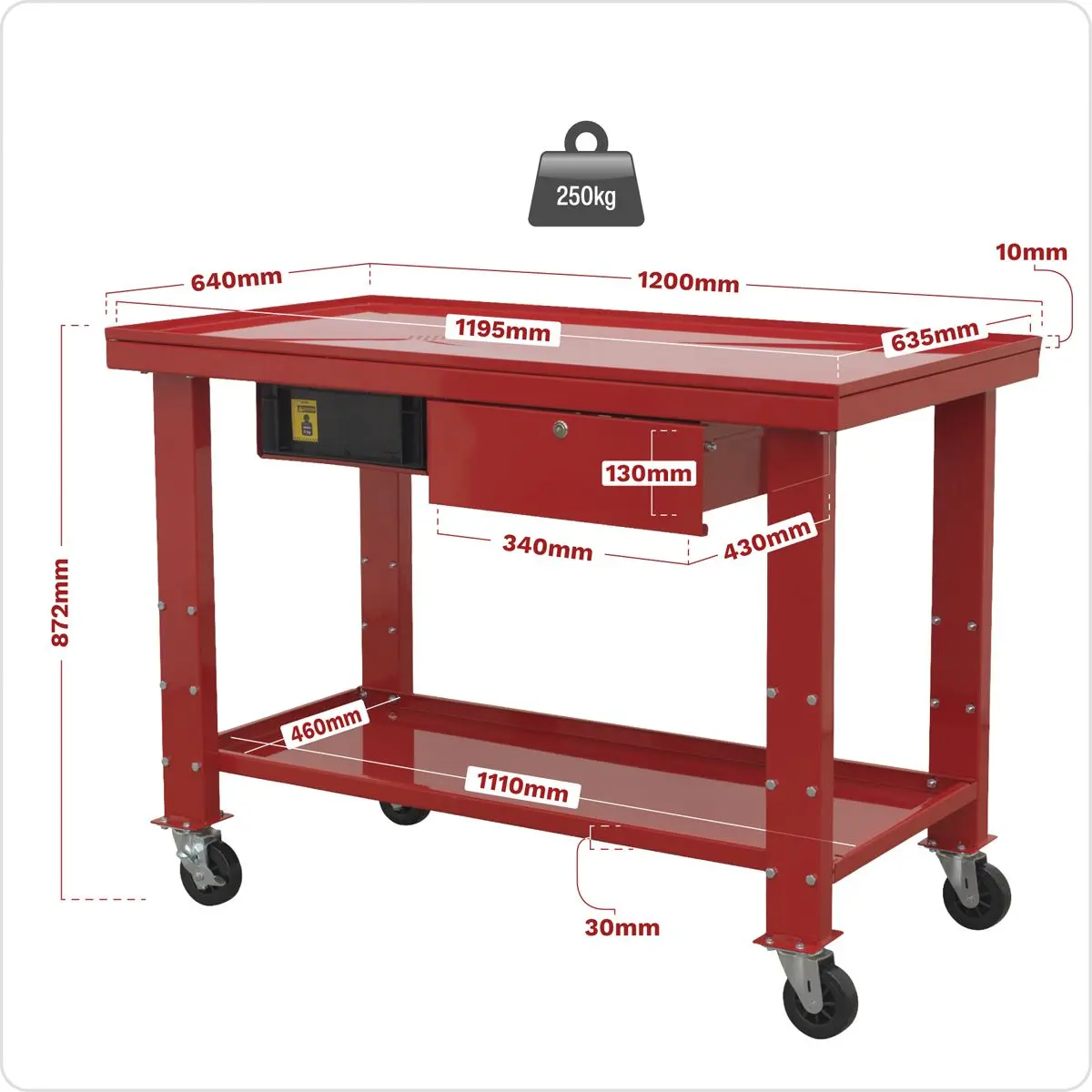 Sealey Mobile Workbench Engine Repair - Image 5